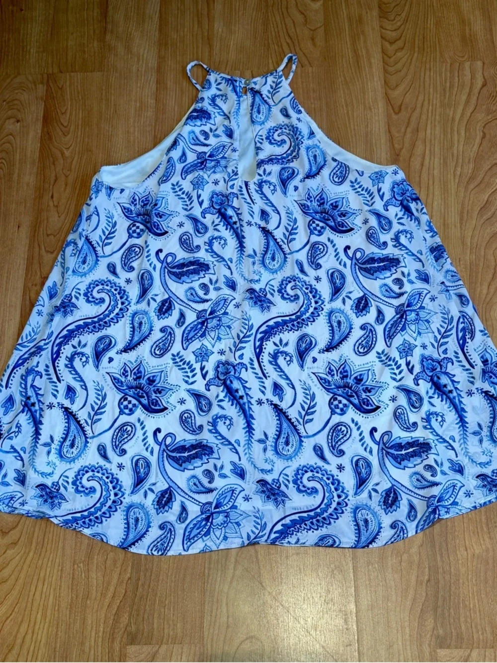 Show Me Your MuMu Women’s Gomez Paisley Print Sleeveless Halter Dress Size L - Picture 9 of 10